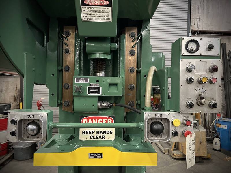 75 Ton, Minster #Superstock, 4" stroke, 21" Shut Height, 36" x24" bed, 90-180 SPM, 1980 - Image 7