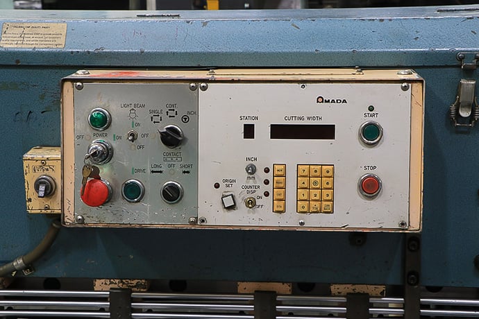 1/4" x 6' Amada #M-2060, mechanical shear, 60 SPM, programmable Back Gauge, foot pedal, 1983, #159077 - Image 5