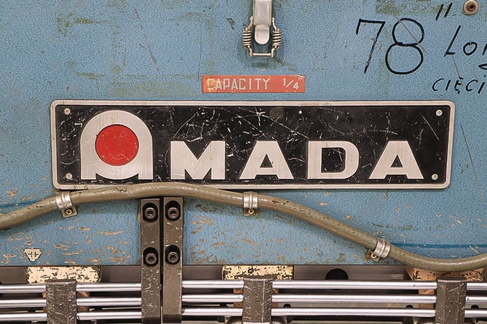 1/4" x 6' Amada #M-2060, mechanical shear, 60 SPM, programmable Back Gauge, foot pedal, 1983, #159077 - Image 6