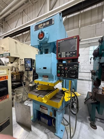 88 Ton, Niagara #BN-80-OBS, 6" stroke, 19" Shut Height, 36" x 24" bed, 4.5" adjust., 40-75 SPM, 1993 - Image 1