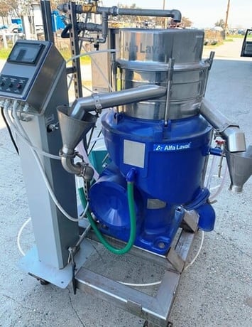 Alfa-Laval #UVPX507-507-AGT-14, oil separator for food grade oil, bowl rated for 6400 RPM, Complete with - Image 1