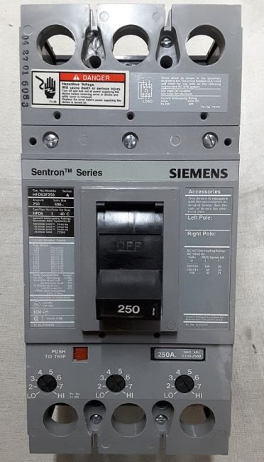Siemens, HFD63B250-NTO, 250/3 GFD6 frame - new take out - Image 1