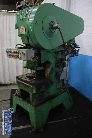 32 Ton, Minster #B1-32, gap press, 1" stroke, 10-1/4" Shut Height, 24" x15" bed, 5 HP, air clutch, #74064 - Image 10
