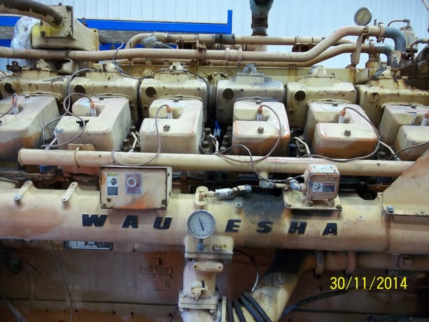 1000 KW Waukesha #L7042GL, Nat Gas generator set, core - Image 3