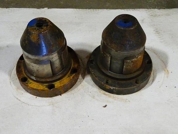 5" (152.4mm) Double E, pair of unwind/rewind chucks - Image 1