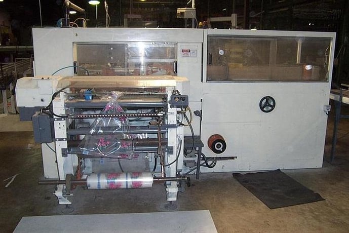 Wrapmatic #Polywrap-30A, roll wrapper, 60 packs/minute, 4-6-8 packs, 1985 - Image 1