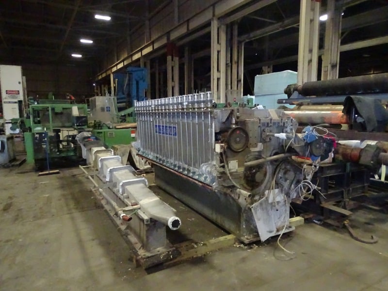 Holder Pamac, 110" air pad headbox, Stainless Steel wetted parts, (2) 10" OD rectifier rolls - Image 3