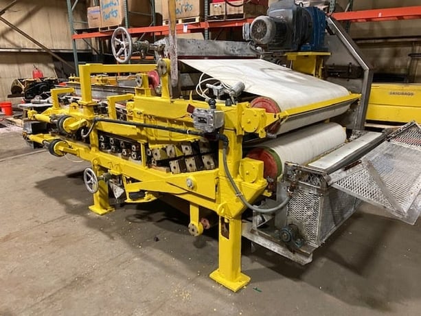 Andritz #CPF1000, twin wire belt dewatering sludge press, 42" wide belt - Image 1