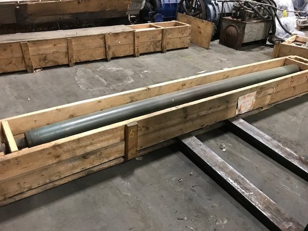 Mt Hope bowed roll, 6.5" dia. x 130' covered face - Image 1