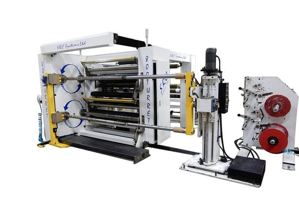 SRC Systems Limited #800-Turret duplex slitter rewinder30"OD rolls, 1960 FPM,new - Image 4