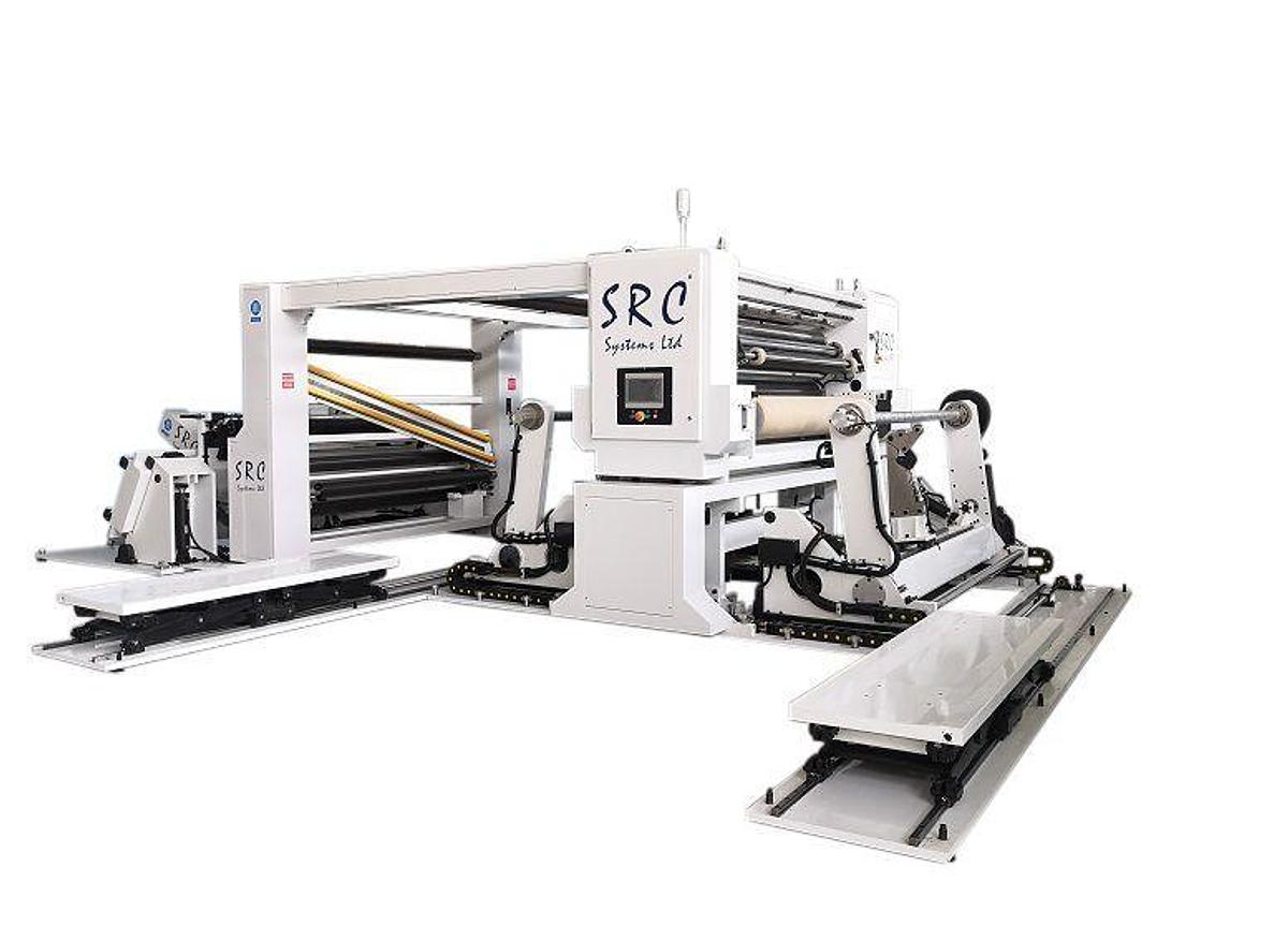 SRC Systems Limited #750CS, label stock slitter rewinder, center surface driven - Image 4