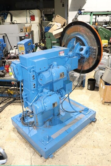 4500 lb. Aronson #GE45, geared elevation welding positioner, 4' table w/ power tilt, variable speed - Image 2