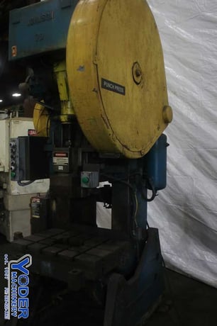 70 Ton, Johnson #70, OBI press, 5" stroke, 17-1/2" Shut Height, air clutch & brake, 7.5 HP, #74096 - Image 5