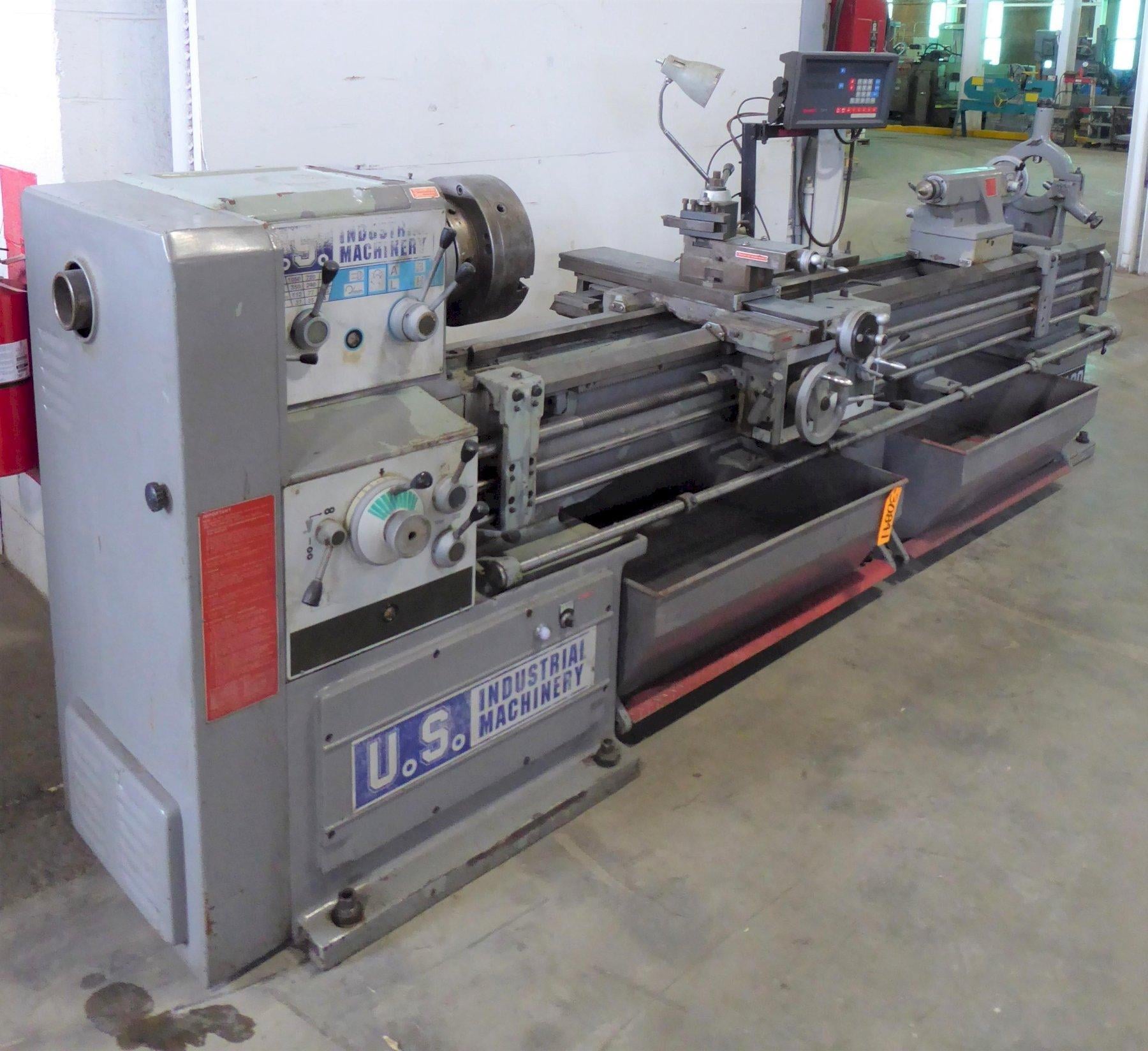 21"/28" x 100" U.S. Industrial #JIMK530X2500, 3" hole, inch/metric, Newall DP7 2-Axis digital read out - Image 2
