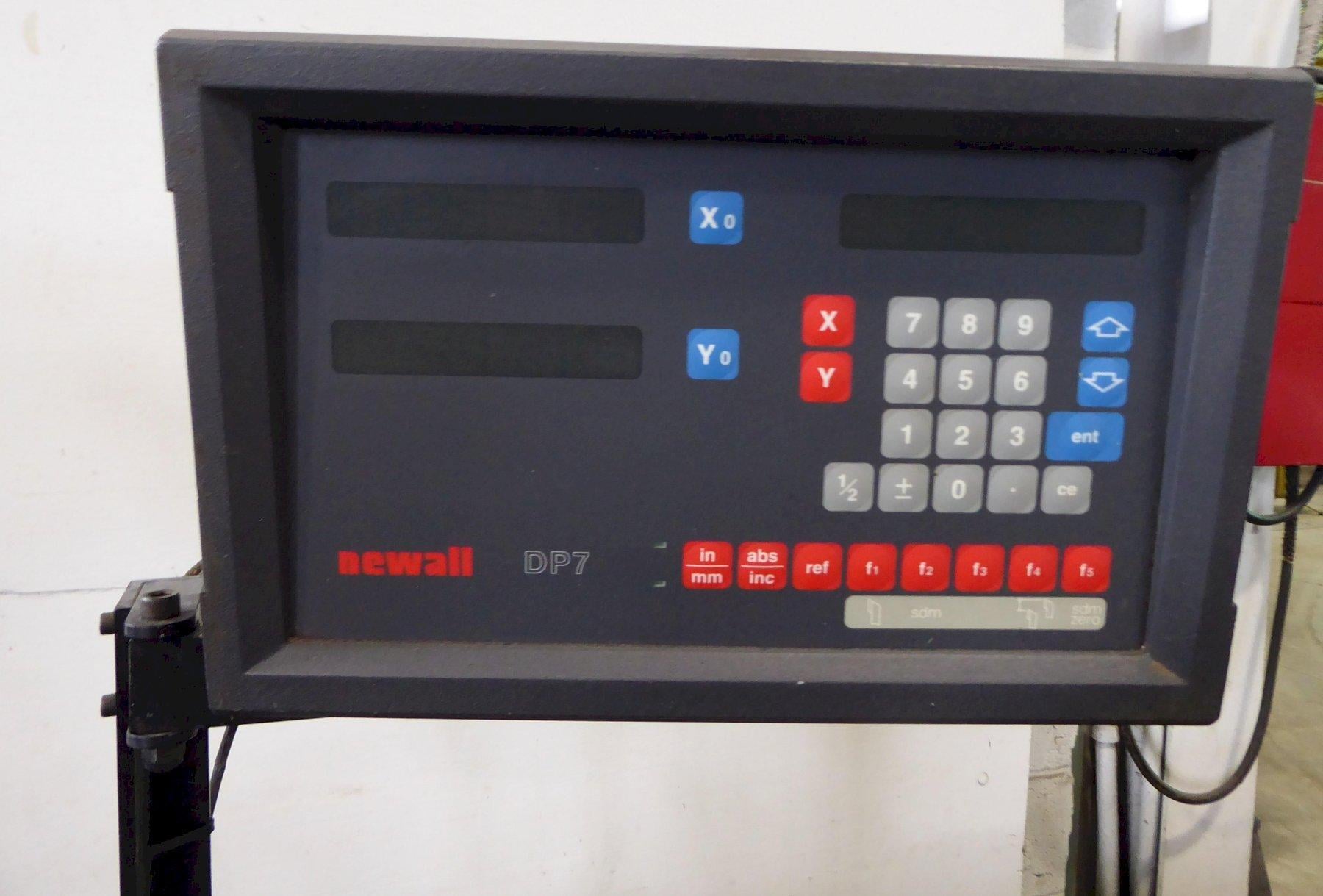 21"/28" x 100" U.S. Industrial #JIMK530X2500, 3" hole, inch/metric, Newall DP7 2-Axis digital read out - Image 9