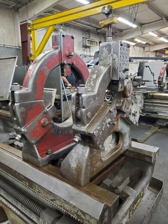 34-1/2" x 120" Axelson #32, engine lathe, 25" swing over cross slide, 4-jaw 32" chuck, steady rest, #74139 - Image 3