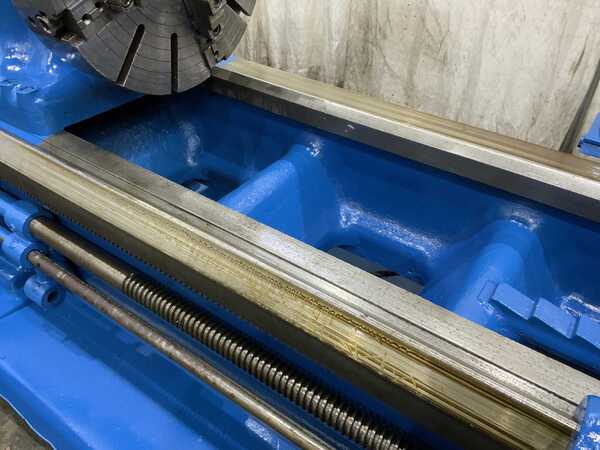 34-1/2" x 120" Axelson #32, engine lathe, 25" swing over cross slide, 4-jaw 32" chuck, steady rest, #74139 - Image 7