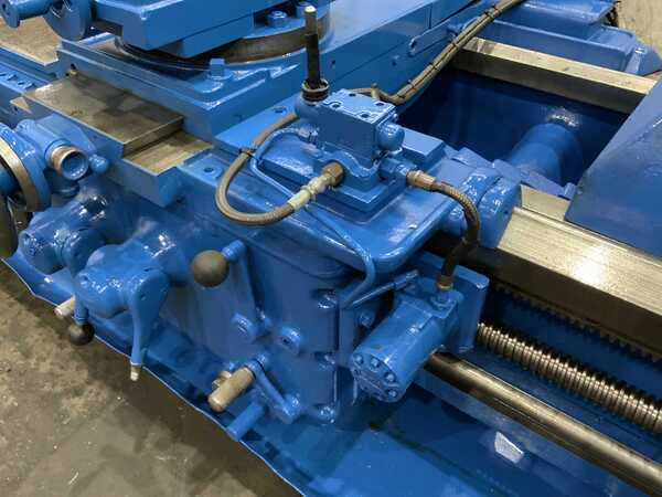 34-1/2" x 120" Axelson #32, engine lathe, 25" swing over cross slide, 4-jaw 32" chuck, steady rest, #74139 - Image 9