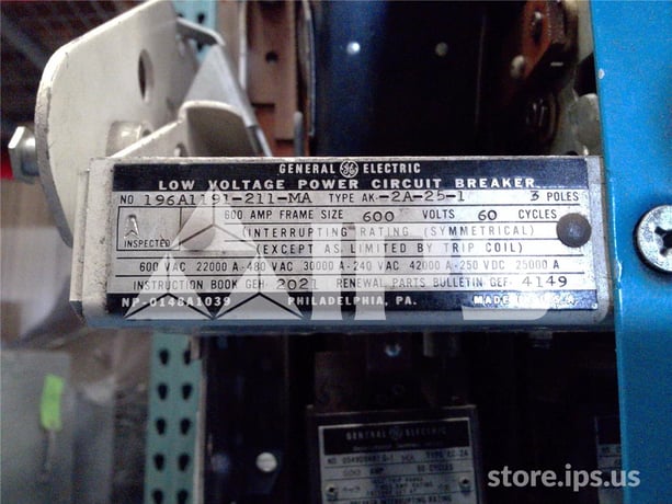 600 Amps GE Ak-2a-25 Mo/do (ak-_a-25) 600 Amps Ec2a 1b-3 - Image 2