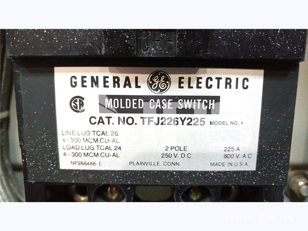 GE Tfj F225 Line Mccb 2 Pole, No Over Current Protection - Image 2