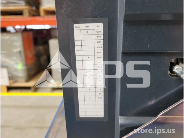 1600 Amps Square D Masterpact Mtz2 16h3 Eo/do Unused Surplus (mtz216h3) 120 Volts AC Control, 24 Volts AC - Image 4