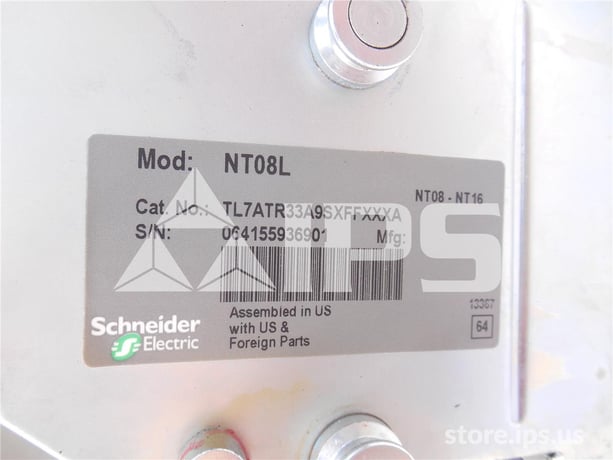 800 Amps Square D Masterpact Nt08 L Mo/do Tl7atr33a9sxffxxxa Unused Surplus 120 Volts AC Control, Micrologic - Image 4