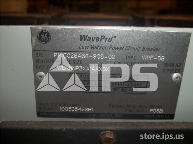 800 Amps GE Wpf-08 Mo/do Wekbnp3xx1axxbx Entelliguard Tu Lsi, 100 Amps Rp, 150 Amps Ct, 120 Volts AC Uv, 1600 - Image 4
