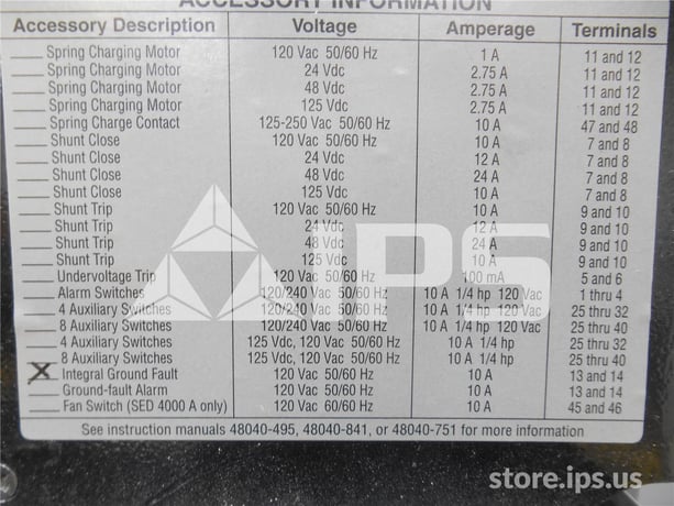 800 Amps Square D Sed36800lsg Mo/do (sed36800) Micrologic Series B Lsig, 800 Amps Ct, Arp075 Rp - Image 2