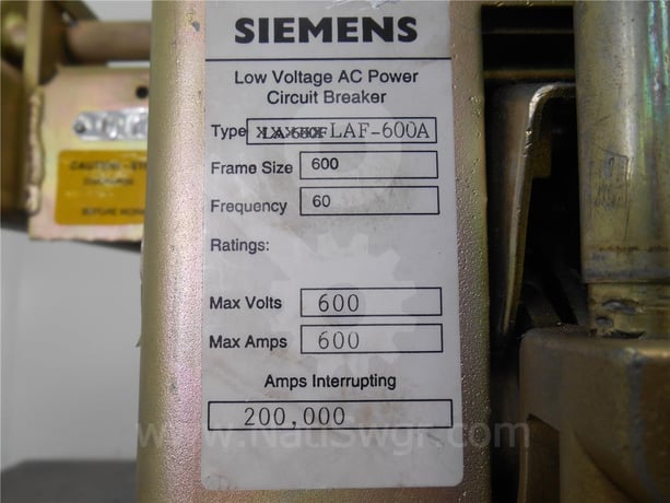 600 Amps Sa Laf-600a Mo/do Static Trip Iii Ls, 600 Amps Ct, 800 Amps Fuse - Image 3