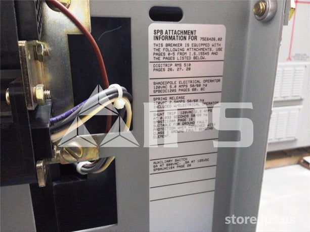2000 Amps WH Spb-65 Eo/do Compact Frame (spb65) 120 Volts AC Control, Digitrip Rms 510 Ls, 2000 Amps Rp, 2000 - Image 4