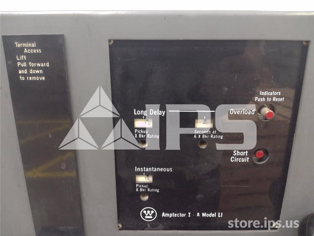 800 Amps WH Ds-206 Eo/do 120 Volts AC Control, 120 Volts AC Trip, Amptector I-a Li, 400 Amps Ct, Bell Alarm - Image 4