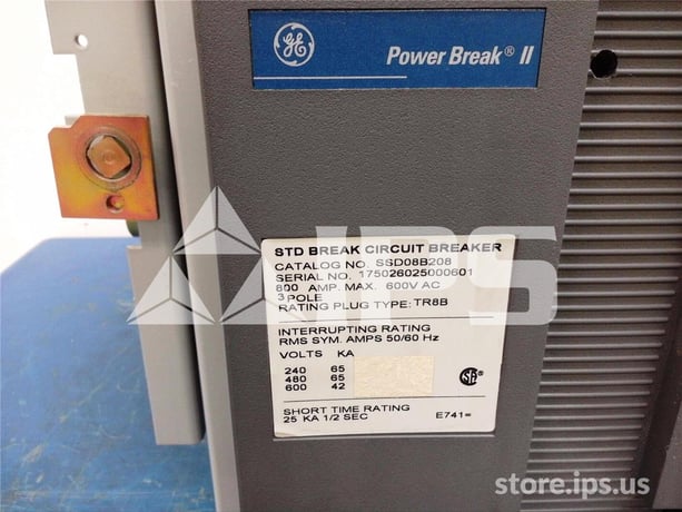 800 Amps GE Ssd Power Break Ii Mo/do (ssd08) Mvt Plus Lsi, 800 Amps Ct, 800 Amps Rp - Image 5