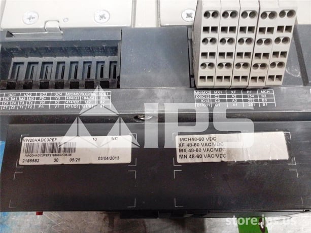 2000 Amps Square D Masterpact Nw20ha DC Non Automatic Switch Eo/bi 48 Volts DC Control, 48 Volts DC Uv - Image 4