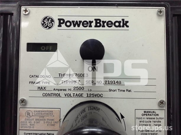 2500 Amps GE Thpmmf Power Break Eo/bi (thpmm) 125 Volts DC Control, Magnetrip Lsi 600 Amps - Image 5