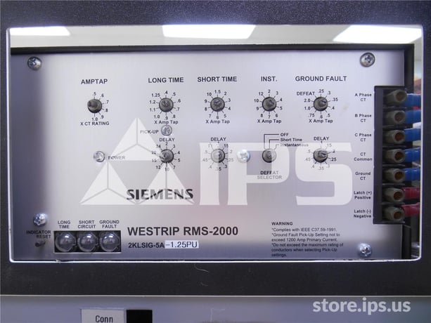 800 Amps WH Ds-206 Mo/do Westrip Rms-2000 Lsig, 600 Amps Ct, Dual Switch Bell Alarm - Image 3