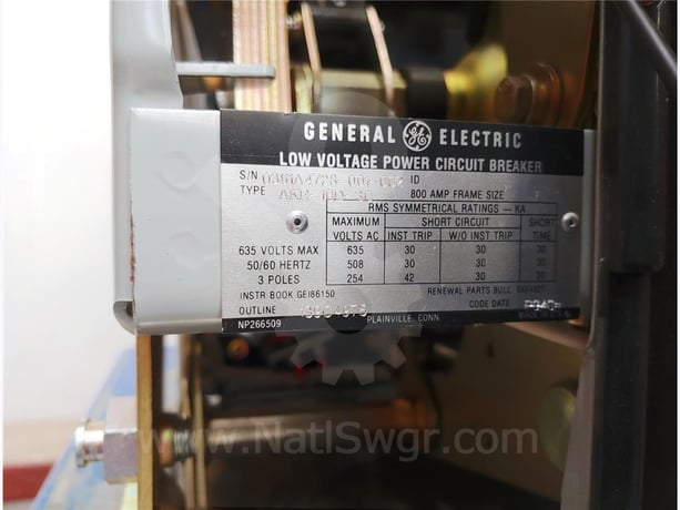 800 Amps GE Akr-10d-30 Eo/do (akr-_d-30) 120 Volts AC Control, 24 Volts DC Trip, Mvt Plus Lsi, 800 Amps Ct - Image 6