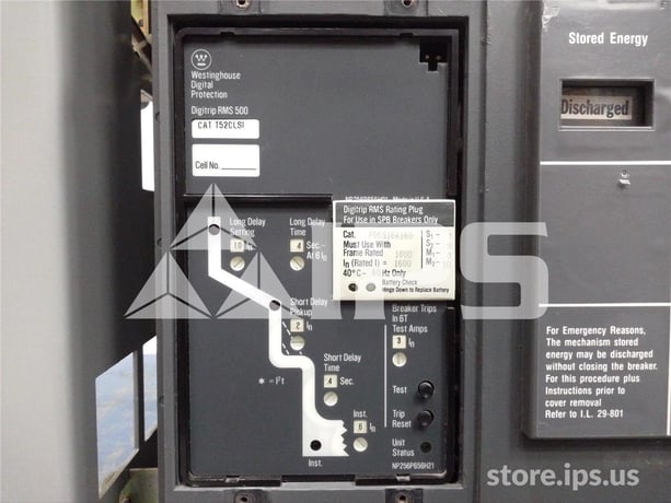 1600 Amps WH Spb-100 Eo/do (spb100) 120 Volts AC Control, Digitrip Rms 500 Lsi, 1600 Amps Rp, 1600 Amps Ct - Image 5