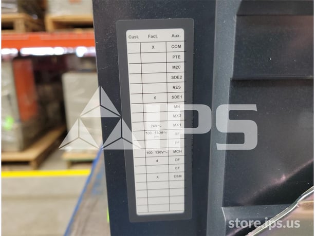 1600 Amps Square D Masterpact Mtz2 16h3 Eo/do Unused Surplus (mtz216h3) 120 Volts AC Control, 24 Volts AC - Image 4