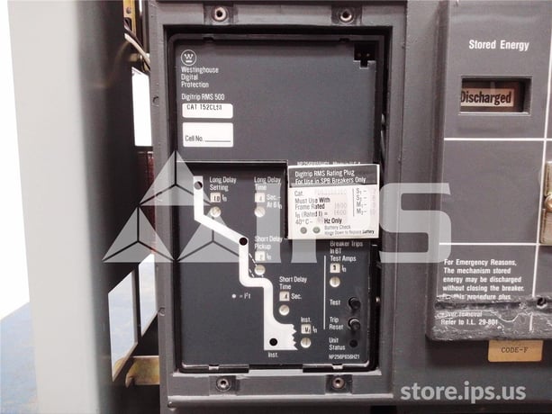 1600 Amps WH Spb-100 Eo/do (spb100) 120 Volts AC Control, Digitrip Rms 500 Lsi, 1600 Amps Rp, 1600 Amps Ct - Image 5