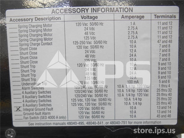 800 Amps Square D Sed36800lsg Mo/do (sed36800) Micrologic Series B Lsig, 800 Amps Ct, Arp063 Rp - Image 2