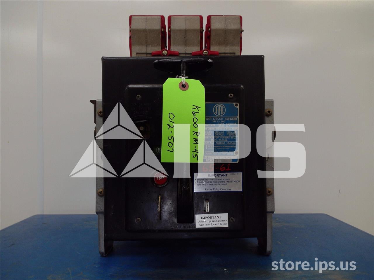 600 Amps ITE K-600 Red Mo/do 300-600 Amps Ct - Image 1