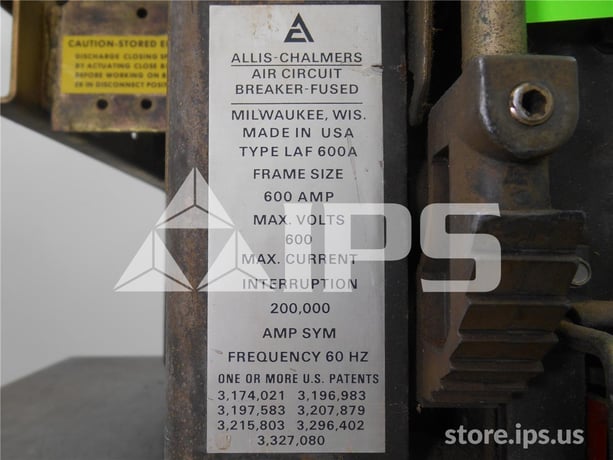 600 Amps Sa Laf-600a Mo/do Static Trip Ii Li, 600 Amps Ct, 800 Amps Fuse - Image 3