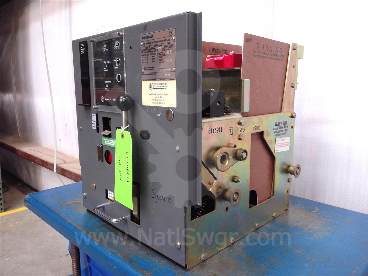 800 Amps WH Ds-206 Eo/do 48 Volts DC Control, Amptector Ii-a Lsi, 800 Amps Ct - Image 6