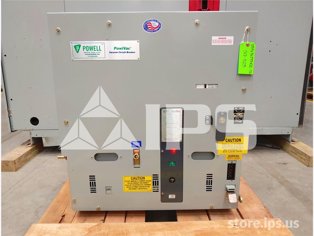 1200 Amps Pwl 15pv36stdx Pvs8 750mva/36k Amps Unused Surplus (15pv36) 125 Volts DC Control - Image 1