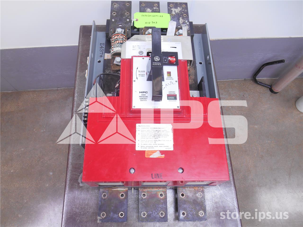 1600 Amps GE Thpc Hpc Switch Mo/bi Bottom Feed, 480v - Image 1