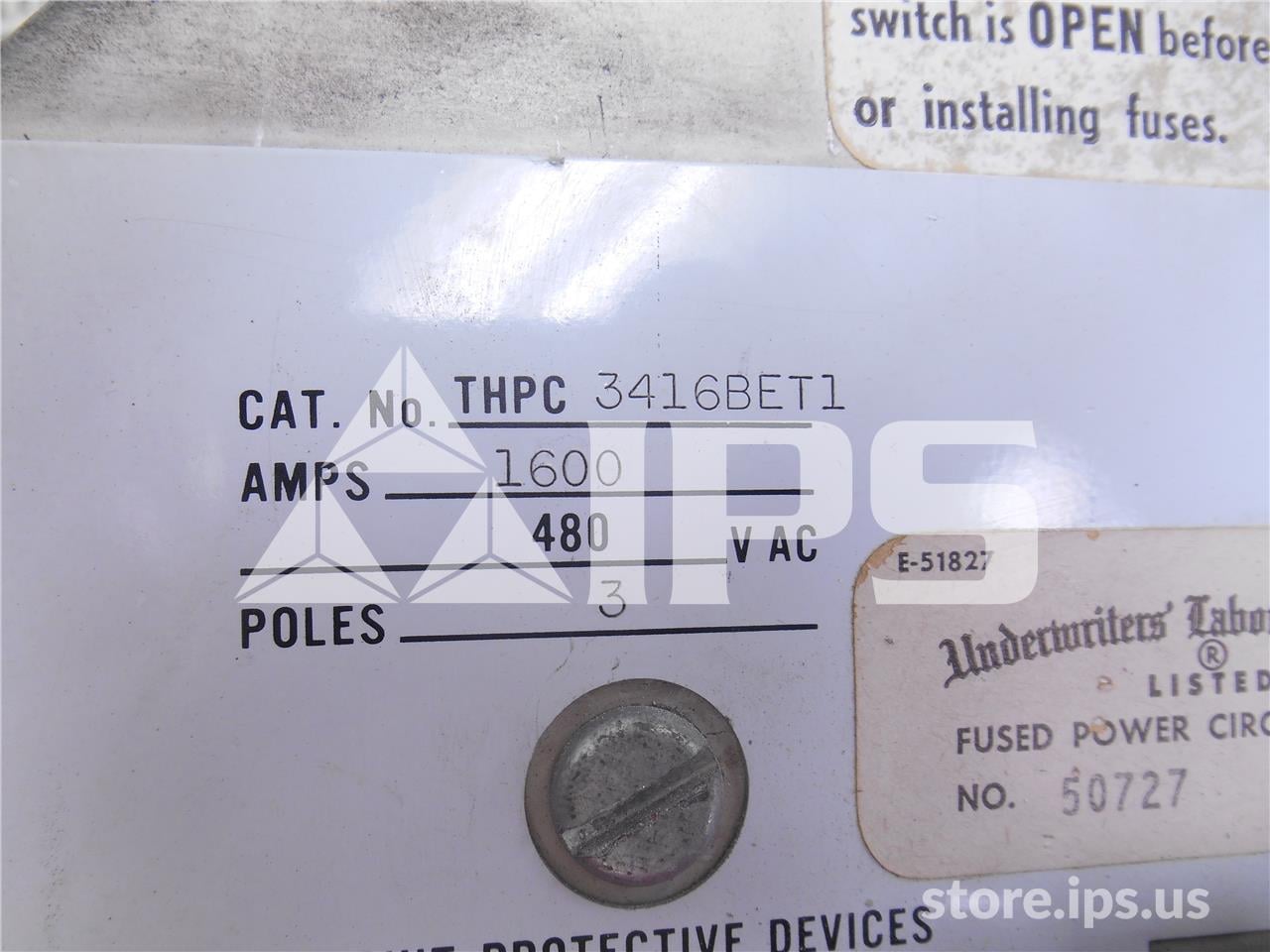 1600 Amps GE Thpc Hpc Switch Mo/bi Bottom Feed, 480v - Image 3