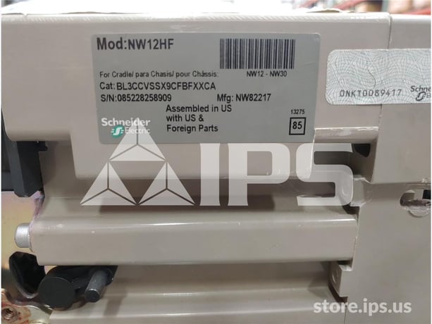 1200 Amps Square D Masterpact Nw12 Hf Eo/bi Bl3ccvssx9cfbfxxca Unused Surplus 120 Volts AC Control, 24 Volts - Image 2