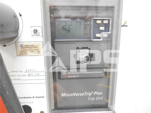 1600 Amps GE Tp Power Break Eo/bi (tp1616) 120 Volts AC Control, Mvt Plus Lig, 1600 Amps Ct - Image 3