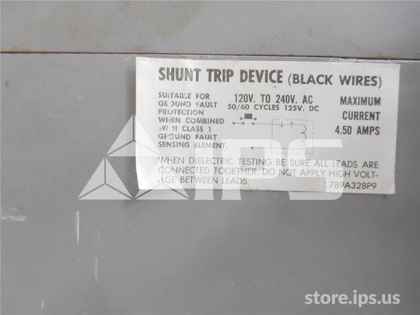 2500 Amps GE Tps Power Break Mo/bi (tps25) 2500 Amps Magnetrip 70-100 Percent, 120 Volts AC Shunt Trip - Image 2