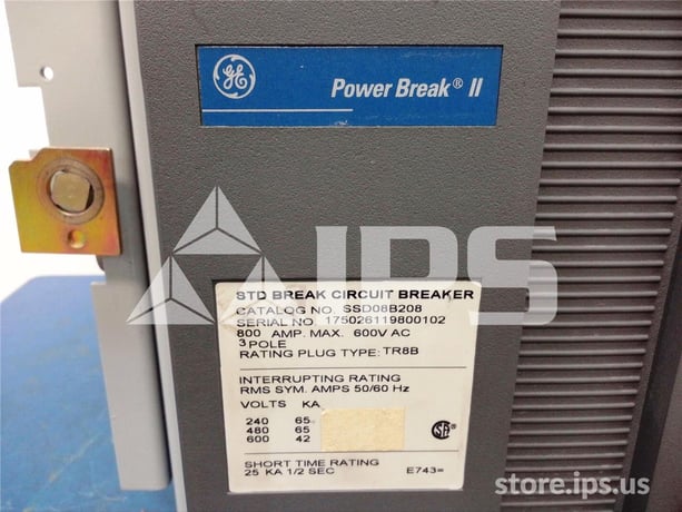 800 Amps GE Ssd Power Break Ii Eo/do (ssd08) 120 Volts AC Control, 48 Volts DC Shunt Trip, Mvt Plus Lsi, 800 - Image 5